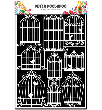 472.948.038 - Dutch DooBaDoo - Paper Art A5 Birdcages - 