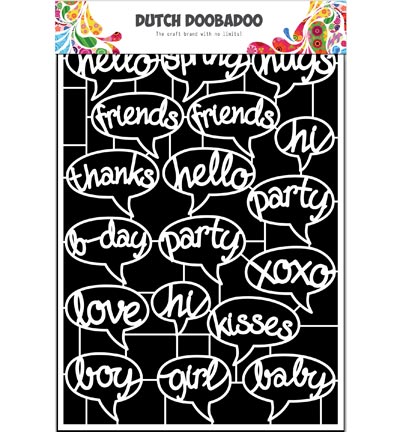 472.948.040 - Dutch DooBaDoo - Paper Art Textes bulles - Dutch Paper Art