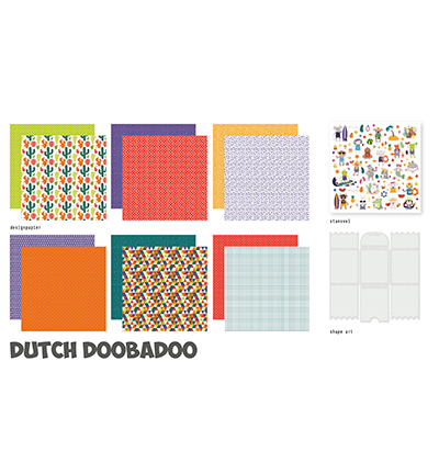 473.005.008 - Dutch DooBaDoo - Crafty Kit XL Tropical Vibes - Box art 473.005.008 - Dutch DooBaDoo - Crafty Kit XL Tropical Vibes - Box art