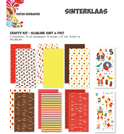 473.005.021 - Dutch DooBaDoo - Crafty Kit Slimline Saint Nicolas - 
