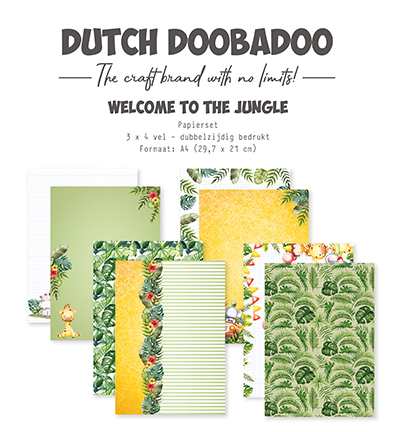 473.005.062 - Dutch DooBaDoo - Designpapier Welcome to the Jungle - Jeu de papier
