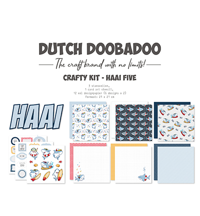 473.005.063 - Dutch DooBaDoo - Craftykit Haai Five - Box art 473.005.063 - Dutch DooBaDoo - Craftykit Haai Five - Box art