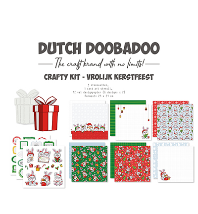 473.005.064 - Dutch DooBaDoo - Craftykit Vrolijk Kerstfeest - Box art