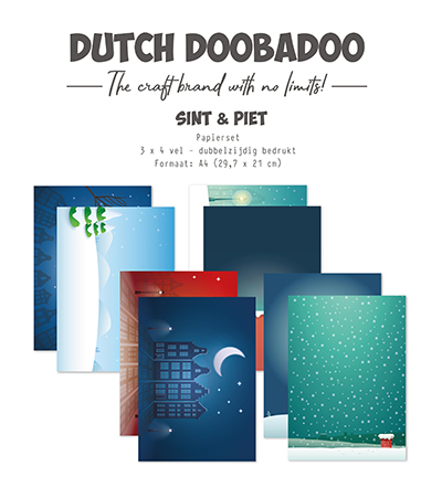 473.005.071 - Dutch DooBaDoo - Designpapier Sint en Piet - Jeu de papier