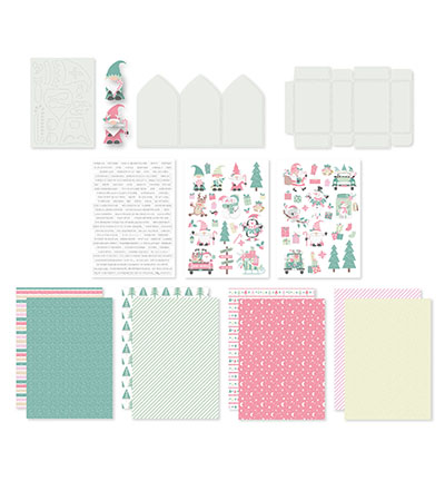 473.013.001 - Dutch DooBaDoo - Kit 001 Dear Santa découper et coller avec Jaap - Couper et coller avec Jaap