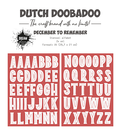 474.007.020 - Dutch DooBaDoo - F. prédécoupée Alphabet to Remember - Collection die-cuts 474.007.020 - Dutch DooBaDoo - F. prédécoupée Alphabet to Remember - Collection die-cuts