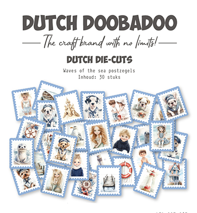 474.007.063 - Dutch DooBaDoo - Die-cuts Waves of the Sea - Dutch Die-cuts