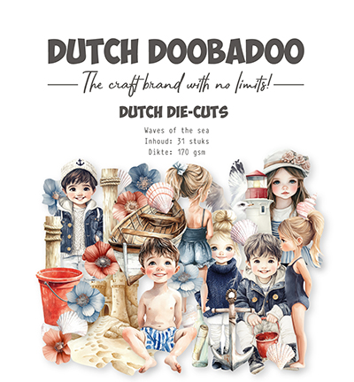 474.007.508 - Dutch DooBaDoo - Collage Die-cuts Waves of the Sea - Dutch Die-cuts