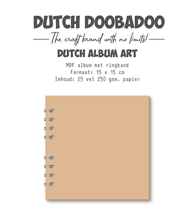 474.300.015 - Dutch DooBaDoo - MDF Art Journal Notebook - 