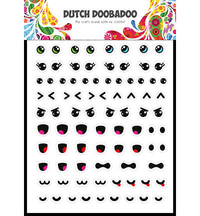 491.200.027 - Dutch DooBaDoo - Dutch Sticker Art Kawaii Face - 