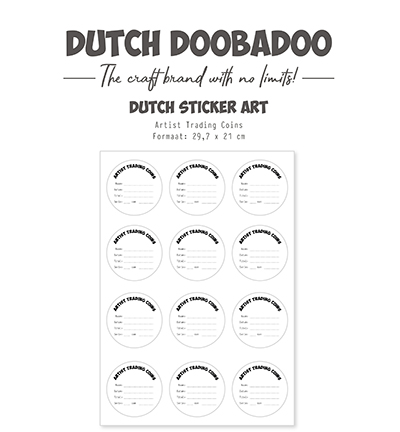 491.200.031 - Dutch DooBaDoo - Sticker Art  ATC - Dutch Stickervel