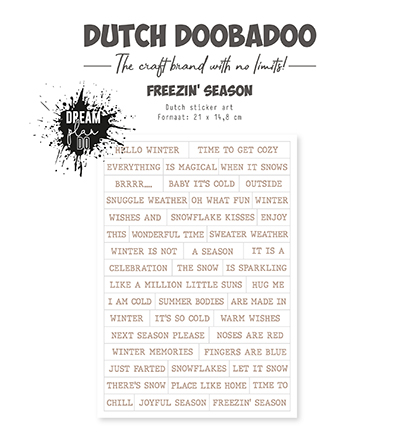 491.200.033 - Dutch DooBaDoo - Dutch Sticker Art Freezin Season - 