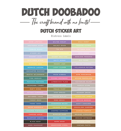 491.200.034 - Dutch DooBaDoo - Dutch Sticker Strips Oxide - Dutch Stickervel