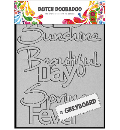 492.002.001 - Dutch DooBaDoo - Greyboard Hello Sunshine - Chipboard & greyboard