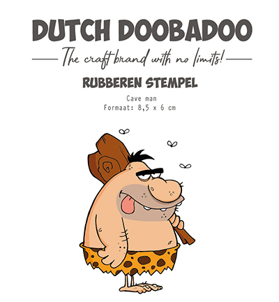 497.004.015 - Dutch DooBaDoo - Rubber stempel Cave man - Tampons caoutchouc 497.004.015 - Dutch DooBaDoo - Rubber stempel Cave man - Tampons caoutchouc