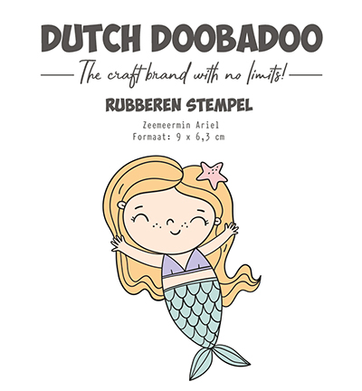 497.004.020 - Dutch DooBaDoo - DDBD Tampon caoutchouc Sirène Ariel - Tampons caoutchouc 497.004.020 - Dutch DooBaDoo - DDBD Tampon caoutchouc Sirène Ariel - Tampons caoutchouc