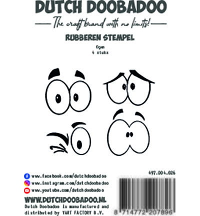 497.004.026 - Dutch DooBaDoo - Rubber stamp Ogen - 