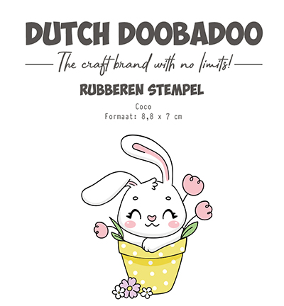497.004.032 - Dutch DooBaDoo - Rubber stamp Coco - 