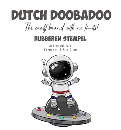 497.004.033 - Dutch DooBaDoo - Rubber stamp Astronaut Ufo - 