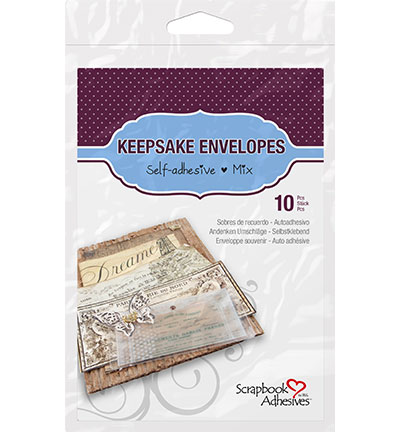 01662-6 - 3L Scrapbook Adhesives - Keepsake Envelopes – Assorted – Permanent - 