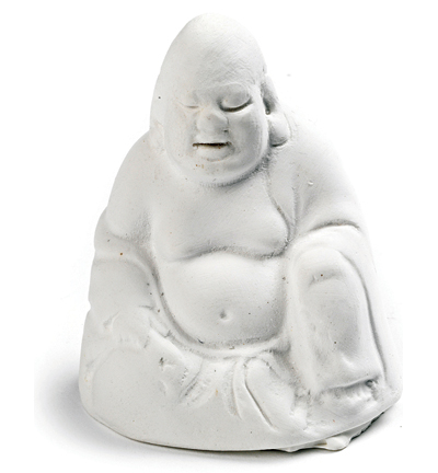 0159 - Powertex - Bouddah rieur 7x5,5x4cm - Bouddha