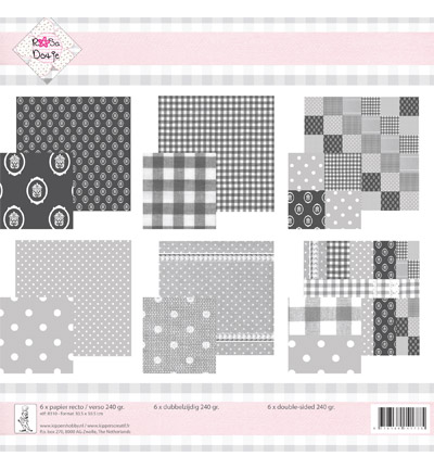 8310 - Rosa Dotje - Gris - 