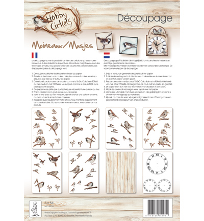 . - Hobby Cirkels - Moineaux - Hobby Cirkels, kit A4