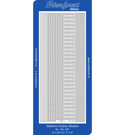 841-zilver - Starform - Argent - Bordures / Coins