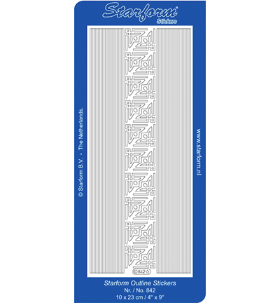 842-zilver - Starform - Argent - Bordures / Coins
