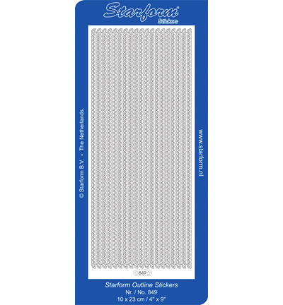 849-zilver - Starform - Argent - Bordures / Coins