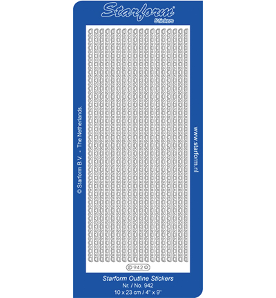 942-zilver - Starform - Argent - Bordures / Coins