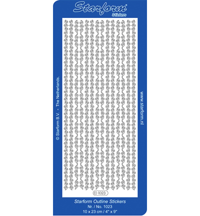 1023-zilver - Starform - Argent - Bordures / Coins