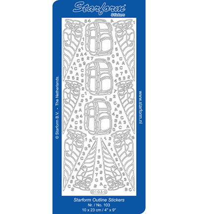 103-goud - Starform - Autocollant, Or, 103 - 