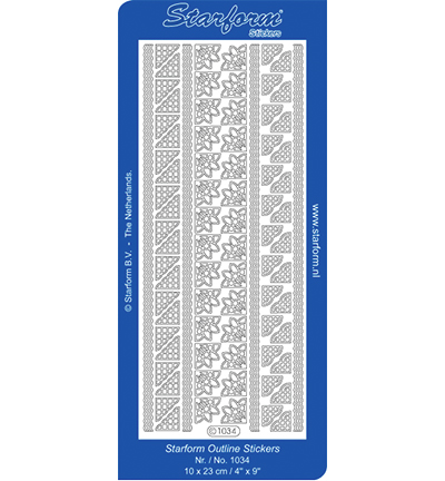 1034-zilver - Starform - Argent - Bordures / Coins