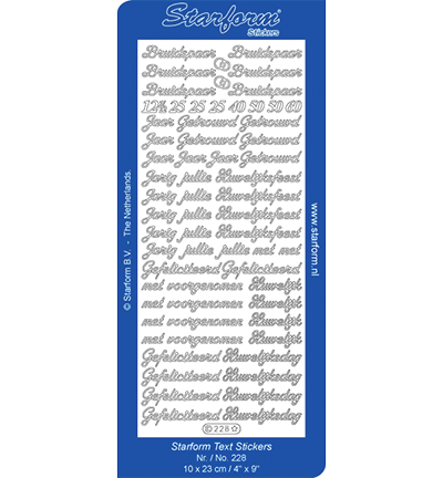 228-zilver - Starform - Huwelijk(NL) - Texte NL 