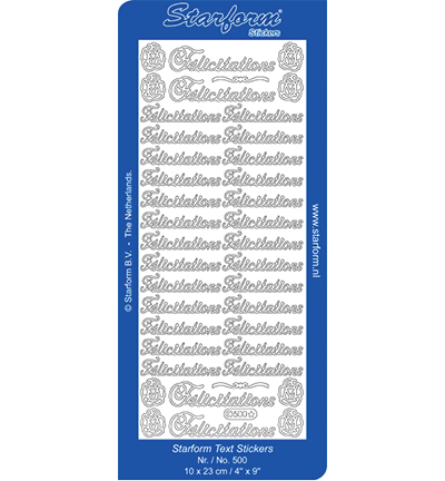 500-zilver - Starform - Felicitations(FR) - Texte France