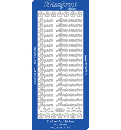 501-zilver - Starform - Joyeux Anniversaire(FR) - Texte France