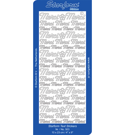 503-zilver - Starform - Merci(FR) - Texte France