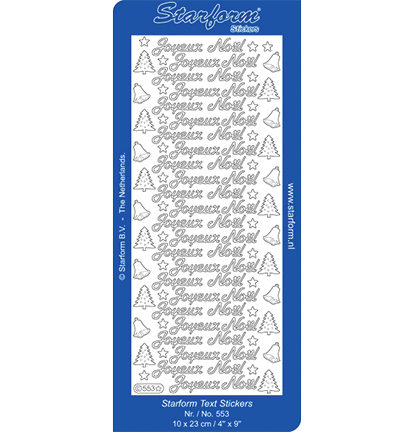 553-zilver - Starform - Joyeux Noel(FR) - Texte France