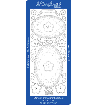 3194-transp. goud - Starform - Transp./Or - Motifs Stitch : Ovale