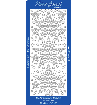 992-goud - Starform - Stickervel, 992, Goud - Or 992-goud - Starform - Stickervel, 992, Goud - Or