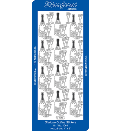 1068-goud - Starform - Autocollant, Or, 1068 - 