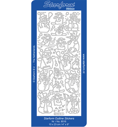 8516-goud - Starform - Stickervel, 8516, Goud - Or