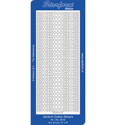 8519-goud - Starform - Stickervel, 8519, Goud - Bordures / Coins