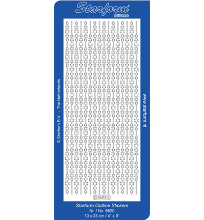 8520-goud - Starform - Stickervel, 8520, Goud - Or 8520-goud - Starform - Stickervel, 8520, Goud - Or