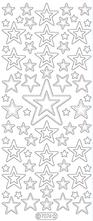 7074-zilver transp. - Starform - Transp. Pailetté Argent - 