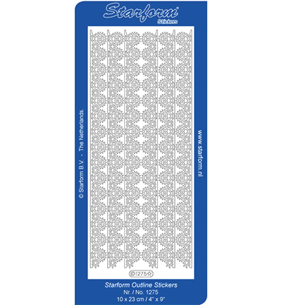 1275-goud - Starform - Stickervel, 1275, Goud - Bordures / Coins