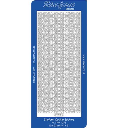 1276-goud - Starform - Stickervel, 1276, Goud - Or 1276-goud - Starform - Stickervel, 1276, Goud - Or