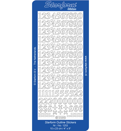 1253-goud - Starform - Stickervel, 1253, Goud - Or