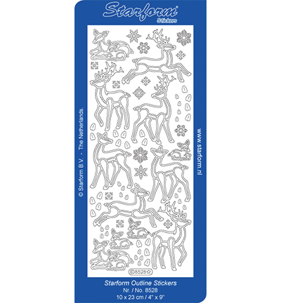 8528-goud - Starform - Stickervel, 8528, Goud - Or 8528-goud - Starform - Stickervel, 8528, Goud - Or